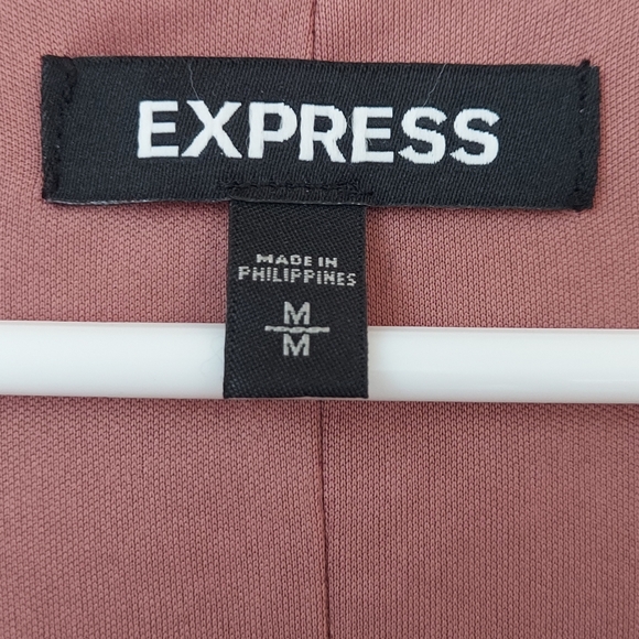 Express Peak-a-Boo Ruffle Long Sleeve Sheath Dress Size Medium - Picture 6 of 11